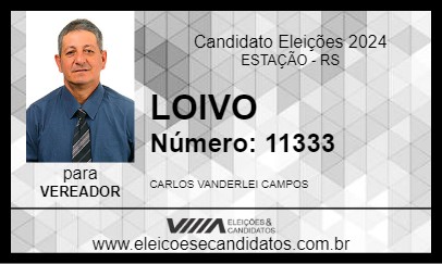 Candidato LOIVO 2024 - ESTAÇÃO - Eleições