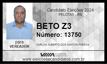 Candidato BETO Z3 2024 - PELOTAS - Eleições