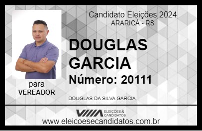 Candidato DOUGLAS GARCIA 2024 - ARARICÁ - Eleições