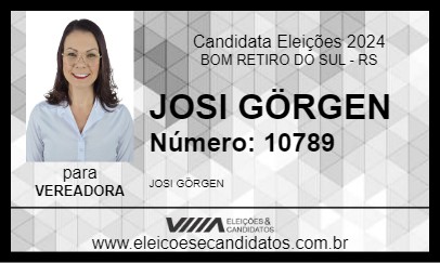 Candidato JOSI GÖRGEN 2024 - BOM RETIRO DO SUL - Eleições