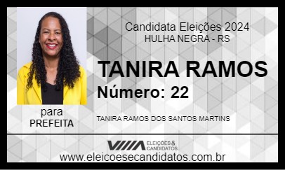 Candidato TANIRA RAMOS 2024 - HULHA NEGRA - Eleições