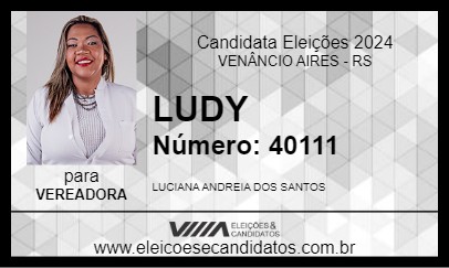 Candidato LUDY 2024 - VENÂNCIO AIRES - Eleições