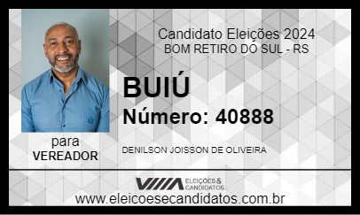 Candidato BUIÚ 2024 - BOM RETIRO DO SUL - Eleições