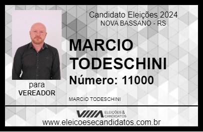 Candidato MARCIO TODESCHINI 2024 - NOVA BASSANO - Eleições