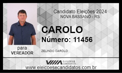 Candidato CAROLO 2024 - NOVA BASSANO - Eleições