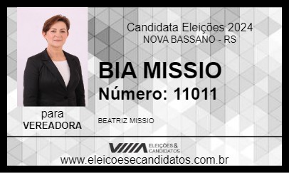 Candidato BIA MISSIO 2024 - NOVA BASSANO - Eleições