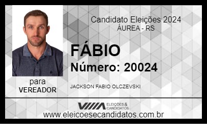 Candidato FÁBIO 2024 - ÁUREA - Eleições