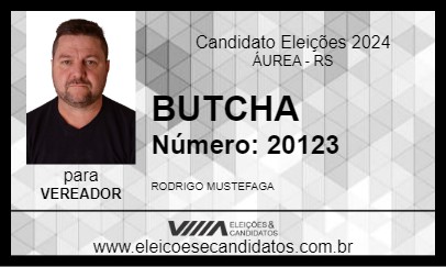 Candidato BUTCHA 2024 - ÁUREA - Eleições