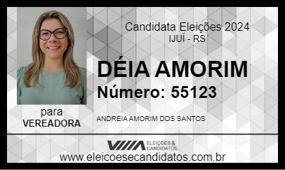 Candidato DÉIA AMORIM 2024 - IJUÍ - Eleições