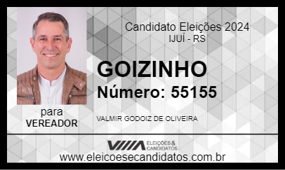 Candidato GOIZINHO 2024 - IJUÍ - Eleições