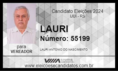 Candidato LAURI 2024 - IJUÍ - Eleições