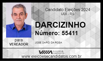 Candidato DARCIZINHO 2024 - IJUÍ - Eleições