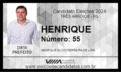 Candidato HENRIQUE 2024 - TRÊS ARROIOS - Eleições