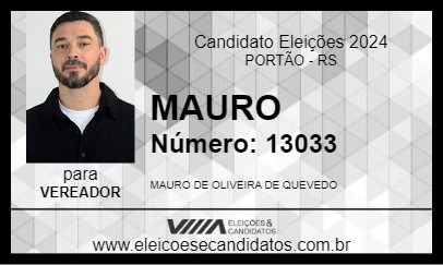 Candidato MAURO 2024 - PORTÃO - Eleições