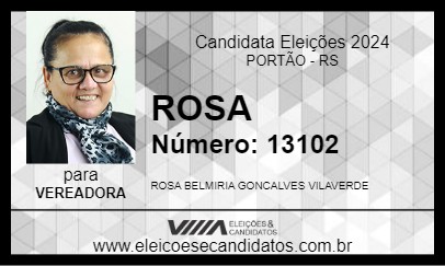 Candidato ROSA 2024 - PORTÃO - Eleições