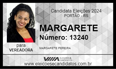 Candidato MARGARETE 2024 - PORTÃO - Eleições