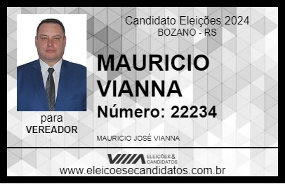 Candidato MAURICIO VIANNA 2024 - BOZANO - Eleições