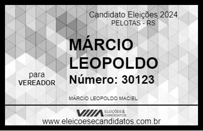 Candidato MÁRCIO LEOPOLDO 2024 - PELOTAS - Eleições