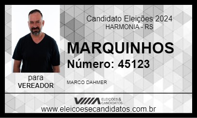 Candidato MARQUINHOS 2024 - HARMONIA - Eleições