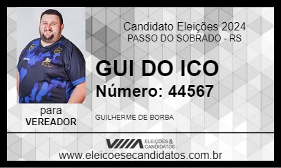 Candidato GUI DO ICO 2024 - PASSO DO SOBRADO - Eleições