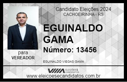 Candidato EGUINALDO GAMA 2024 - CACHOEIRINHA - Eleições