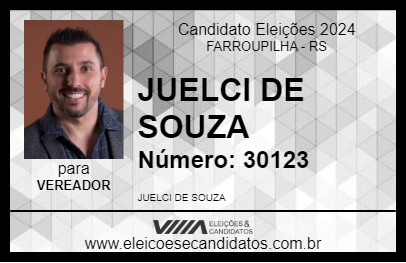 Candidato JUELCI DE SOUZA 2024 - FARROUPILHA - Eleições