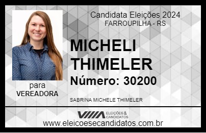 Candidato MICHELI THIMELER 2024 - FARROUPILHA - Eleições