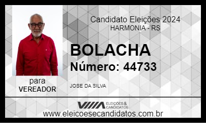 Candidato BOLACHA 2024 - HARMONIA - Eleições