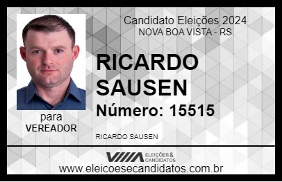 Candidato RICARDO SAUSEN 2024 - NOVA BOA VISTA - Eleições