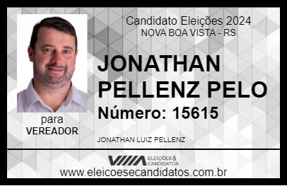 Candidato JONATHAN PELLENZ  PELO 2024 - NOVA BOA VISTA - Eleições