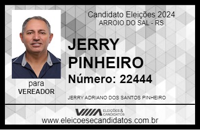 Candidato JERRY PINHEIRO 2024 - ARROIO DO SAL - Eleições