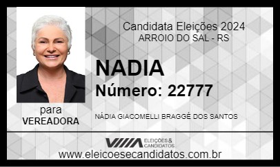 Candidato NADIA 2024 - ARROIO DO SAL - Eleições