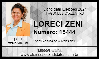 Candidato LORECI ZENI 2024 - FAGUNDES VARELA - Eleições