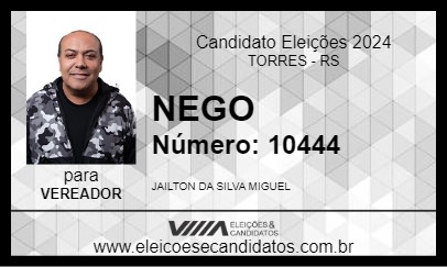 Candidato NEGO 2024 - TORRES - Eleições