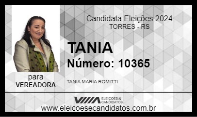 Candidato TANIA 2024 - TORRES - Eleições