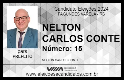 Candidato NELTON CARLOS CONTE 2024 - FAGUNDES VARELA - Eleições