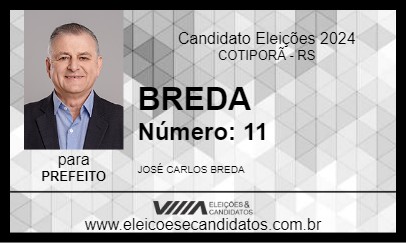 Candidato BREDA 2024 - COTIPORÃ - Eleições