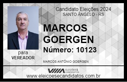 Candidato MARCOS GOERGEN 2024 - SANTO ÂNGELO - Eleições