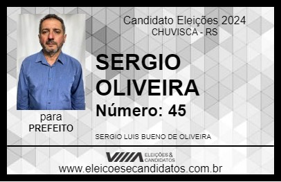 Candidato SERGIO OLIVEIRA 2024 - CHUVISCA - Eleições