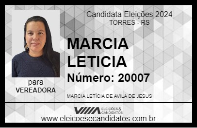 Candidato MARCIA LETICIA 2024 - TORRES - Eleições