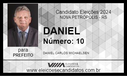 Candidato DANIEL 2024 - NOVA PETRÓPOLIS - Eleições