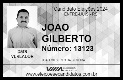 Candidato JOAO GILBERTO 2024 - ENTRE-IJUÍS - Eleições