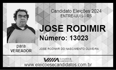 Candidato JOSE RODIMIR 2024 - ENTRE-IJUÍS - Eleições