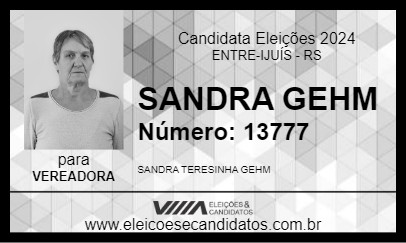 Candidato SANDRA GEHM 2024 - ENTRE-IJUÍS - Eleições