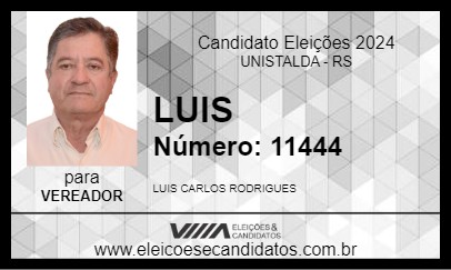 Candidato LUIS 2024 - UNISTALDA - Eleições