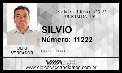 Candidato SILVIO 2024 - UNISTALDA - Eleições