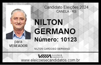 Candidato NILTON GERMANO 2024 - CANELA - Eleições