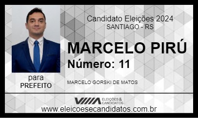 Candidato MARCELO PIRÚ 2024 - SANTIAGO - Eleições