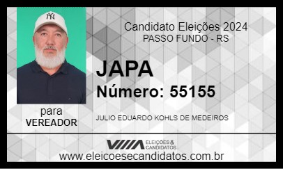 Candidato JAPA 2024 - PASSO FUNDO - Eleições