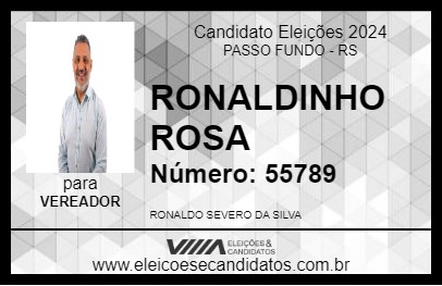 Candidato RONALDINHO ROSA 2024 - PASSO FUNDO - Eleições